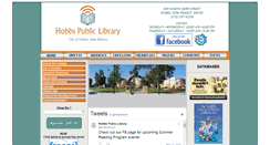 Desktop Screenshot of hobbspubliclibrary.org